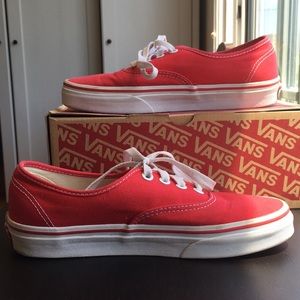 VANS - authentic red vans